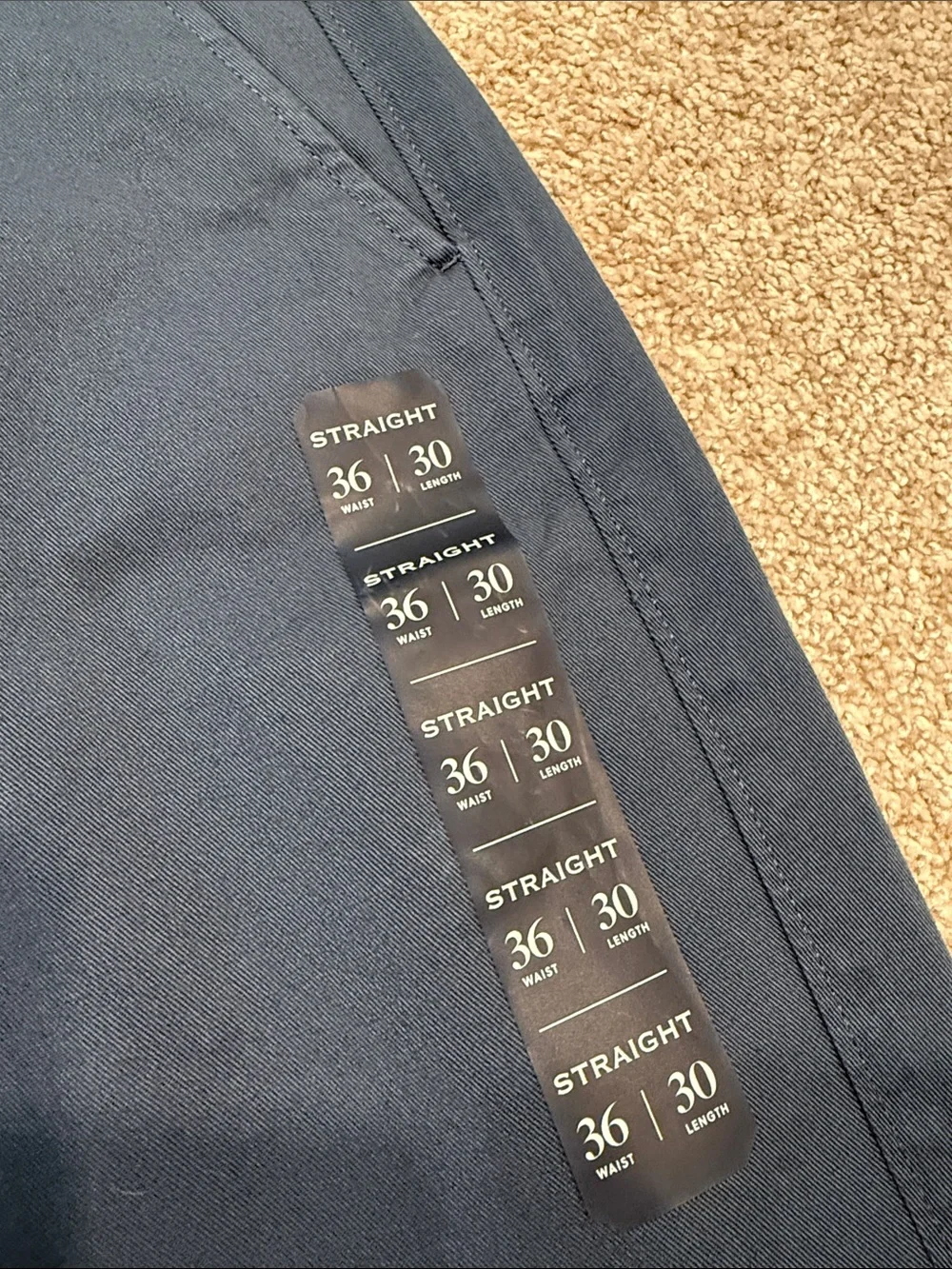 Men’s Size 36x30 J Crew Straight Leg Chino Pants Blue